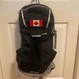 The North Face Litus 32L backpack with Canadian Flag patch
